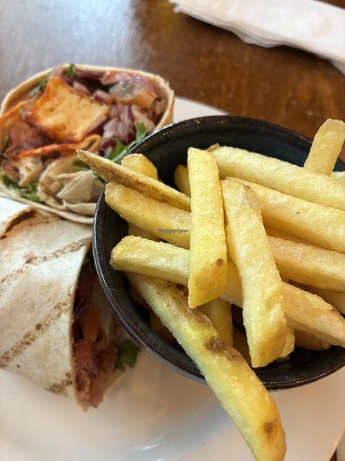 Tofu wrap  at The Bridge Tap in Salisbury
