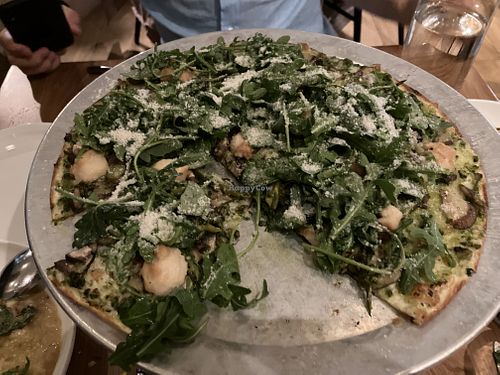 Green forest flatbread   at Wildseed  in Palo Alto