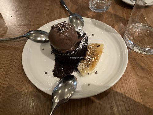 Warm chocolate cake  at Wildseed  in Palo Alto
