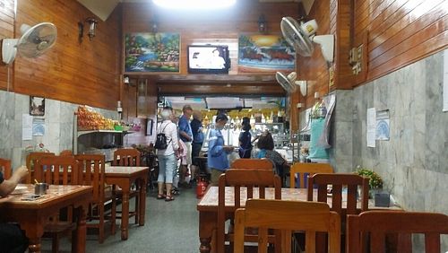 inside look toward street at Ming Kwan in Chiang Mai