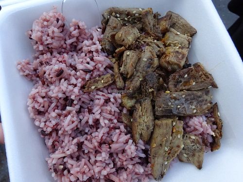 leg mushroom and rice at Ming Kwan in Chiang Mai