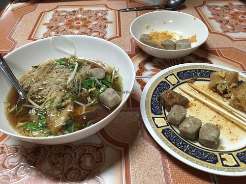 Mushroomy things and a soup at Ming Kwan in Chiang Mai