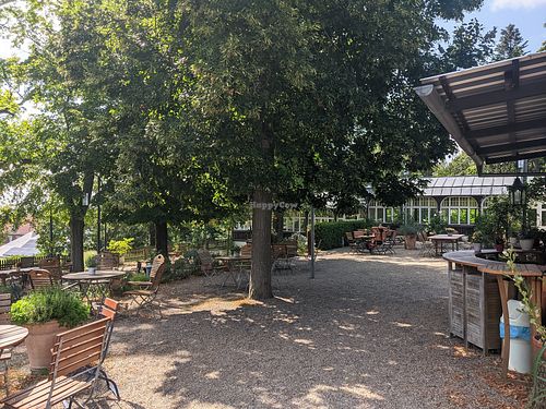 Biergarten at Terrassen Café Restaurant Marienberg in Brandenburg An Der Havel