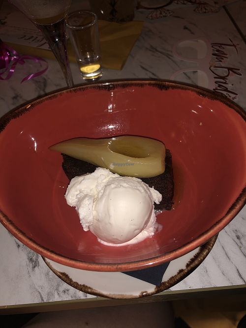 Sticky toffee and pear pudding   at 85 Secret Garden  in Newcastle-under-lyme