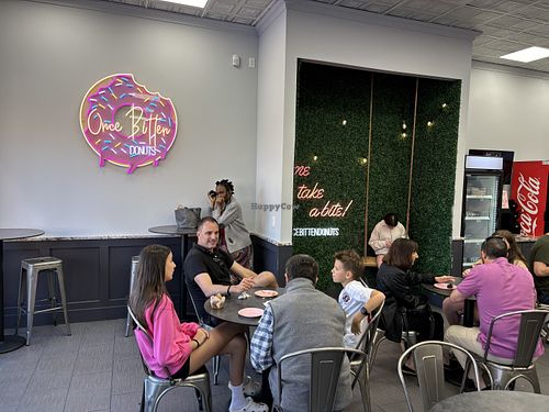Interior, showing swing  at Once Bitten Donuts in Red Bank