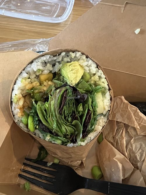 Mango avocado wrap  at Good Friends Hawaiian Poke in Davis