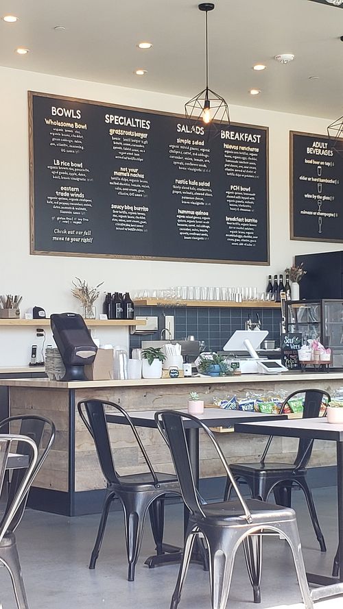 Menu at Active Culture in Long Beach