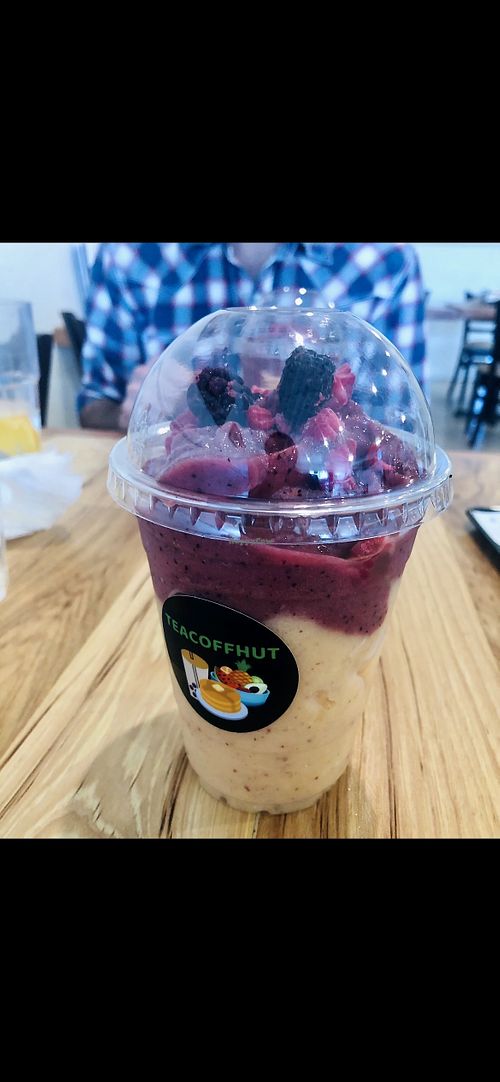 Custom vegan shake  at Teacoffhut in Los Angeles