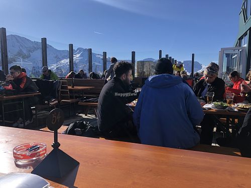 Outside seats at Rauchkopfhütte Zauchensee in Untertauern