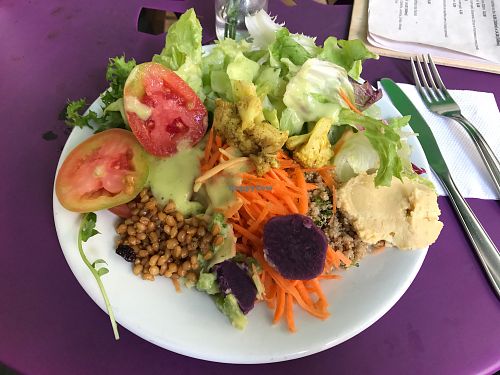 Salads' options at Maha Mantra in Sao Paulo