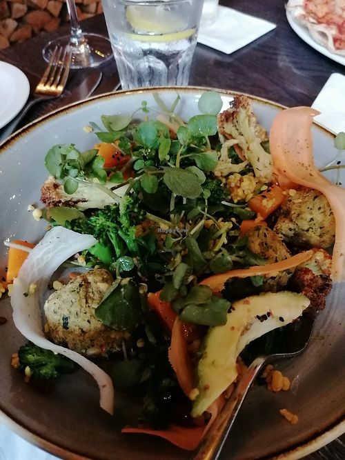 Nourish bowl missing several ingredients at The Bell in Broughton