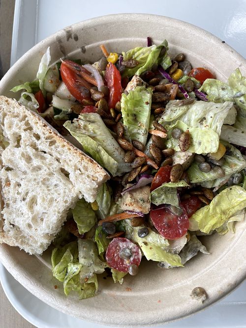 The pitchfork minus feta cheese  at Farmside Kitchen in Durham