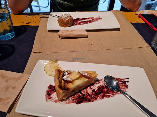 Carrot muffin and apple pie at Penguin Bar in Bilbao