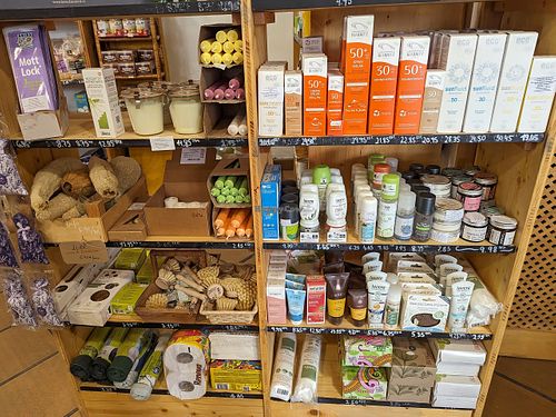 Personal care products at Beterraba in Tavira