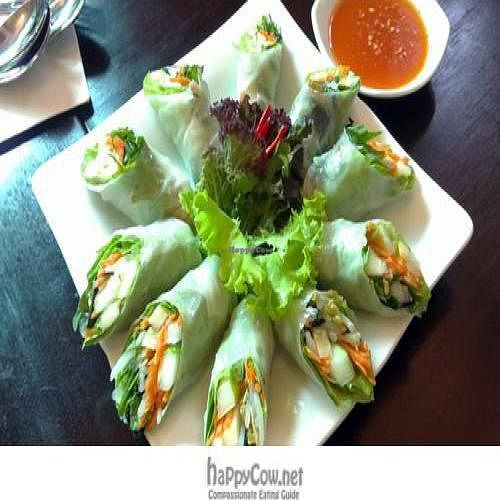 Japanese fruits hand roll at The Treez Recipe in Phnom Penh