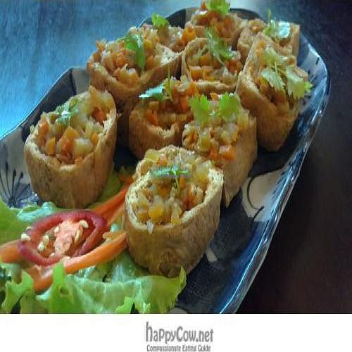 Golden bean curd puff at The Treez Recipe in Phnom Penh