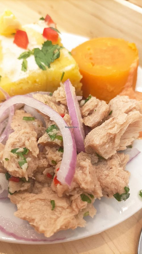 Ceviche at ConSuLado Vegano in Lima