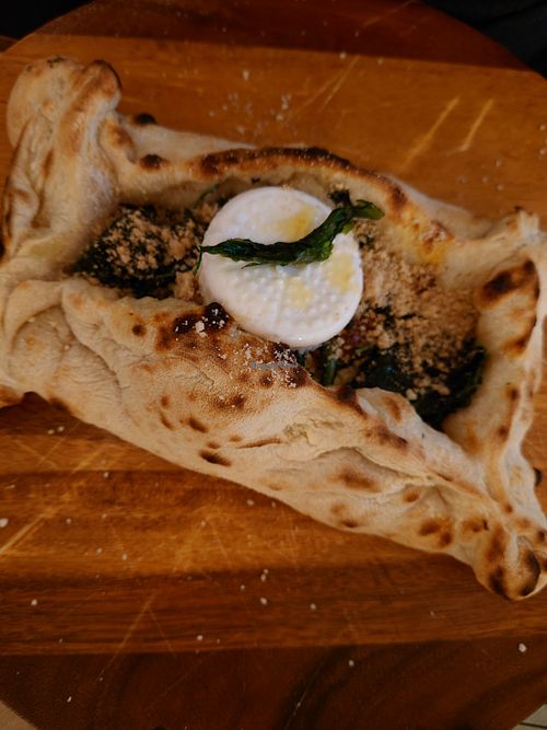 Quadra Verde pizza at Paninothek in Innsbruck