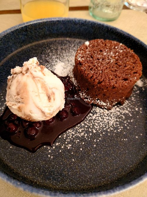 Vegan brownie at Paninothek in Innsbruck