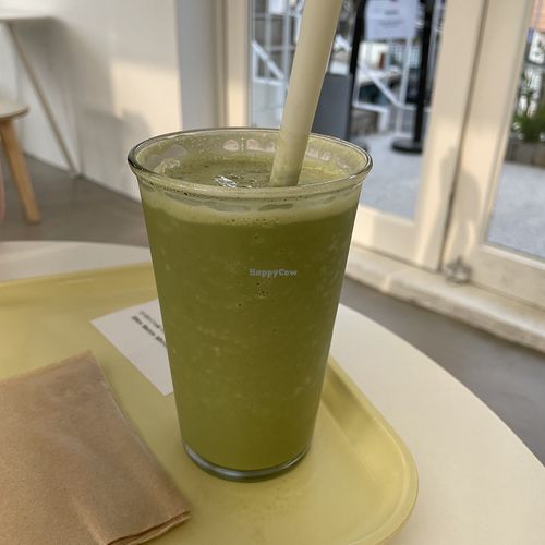 Matcha tofu shake, good!  at Pan Honesta 빵어니스타 - Itaewon in Seoul