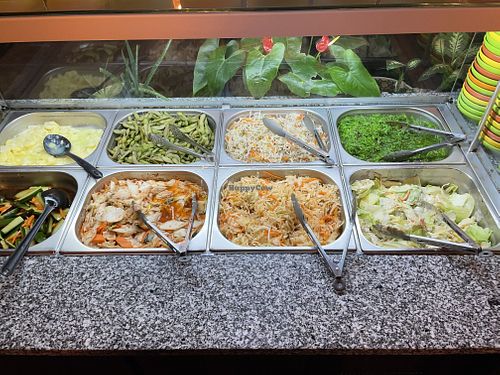  Side dishes / salads buffet, much of this is vegan at HIRO in Vienna