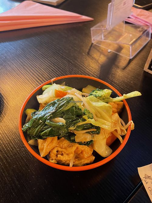 Tofu with vegetables, very nice at HIRO in Vienna