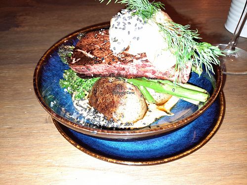 Vegan 'salmon' at Meet Vegano in Malaga