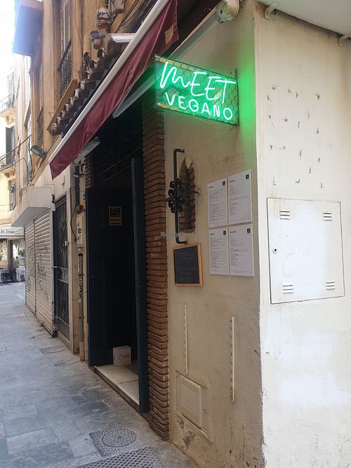 Outside at Meet Vegano in Malaga