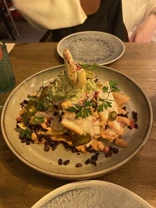 Loaded nachos  at Meet Vegano in Malaga