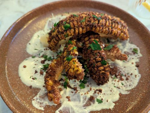 Barbecue Corn Ribs at Meet Vegano in Malaga