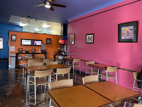 Colorful setting at Cafe Capricho in Sacramento