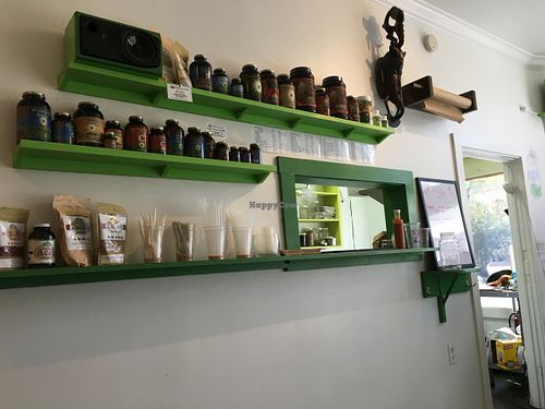 Ingredients for sale at Superfood Bar in New Orleans