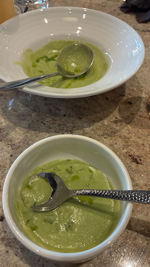 Gazpacho verde  at Mesa Provisions in Albuquerque
