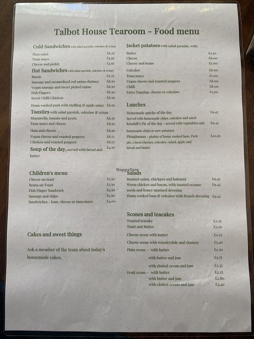   at Talbot House in Pateley Bridge