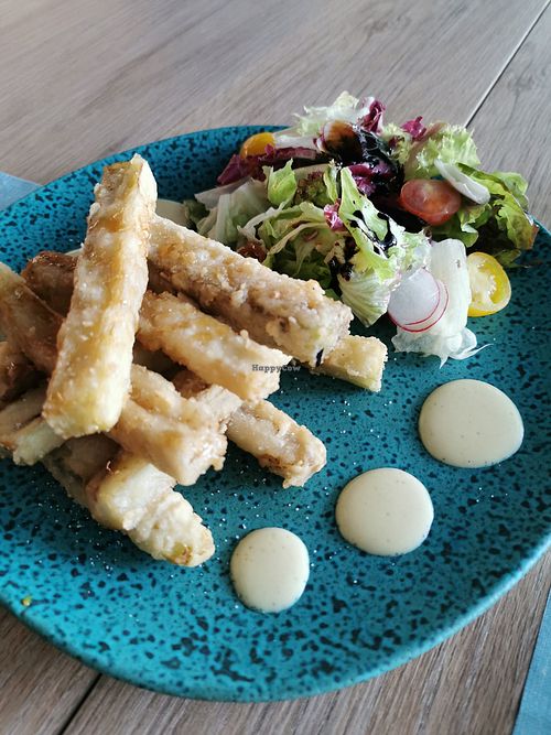 Omg, fried (air fryer?) Eggplant - so delicious! at MYND Adeje in Tenerife