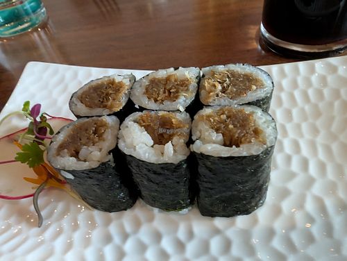 Gobo Maki (burdock) at Tane Vegan Izakaya in Berkeley