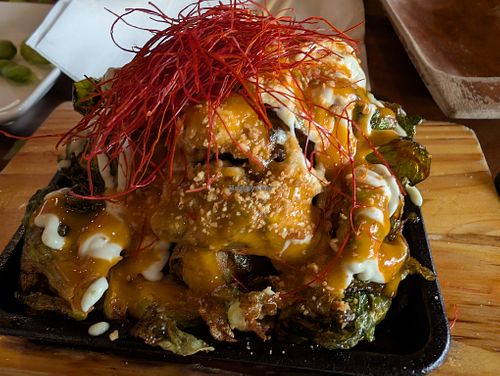 Brussel Sprouts at Tane Vegan Izakaya in Berkeley