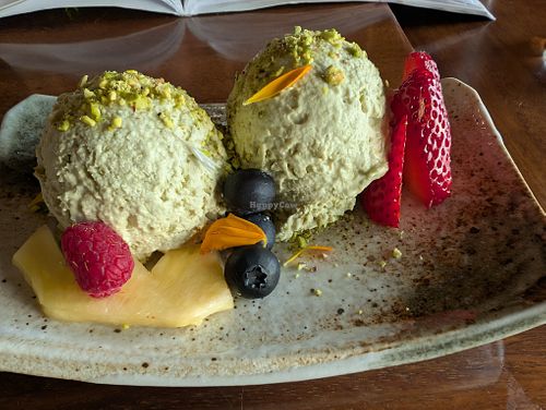 Pistachio Ice Cream at Tane Vegan Izakaya in Berkeley