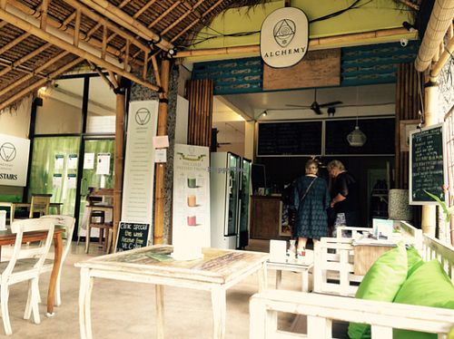 sitting area at Alchemy in Ubud