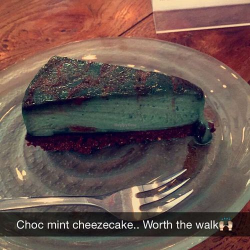raw choc mint cheesecake at Alchemy in Ubud