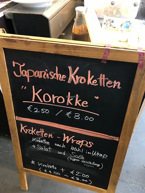 Miyukitchen speisekarte at Plagwitz Samstags Markt in Leipzig