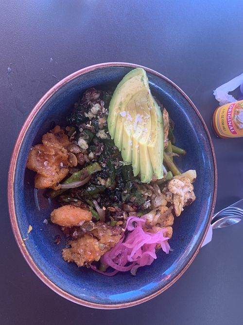 Avocado/Sweet potato breakfast bowl  at Snooze in La Jolla