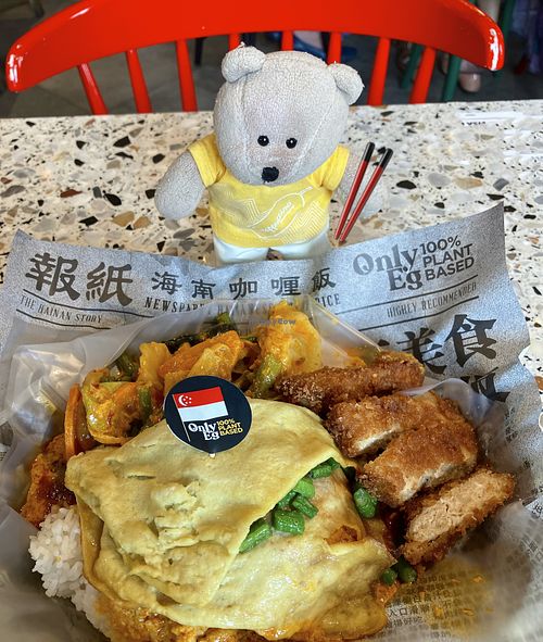 Plant-based curry rice   at The Hainan Story 海南寶 -Jln Sultan in Central Singapore