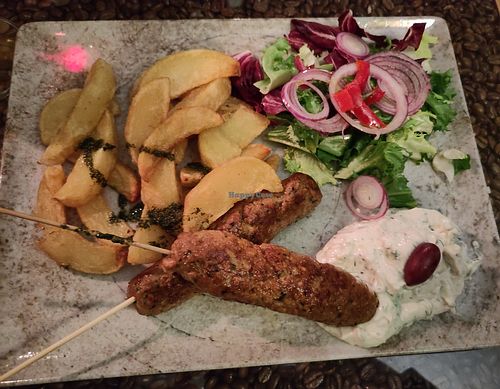 Vegan kebab at Restaurang Mediterranean in Lund