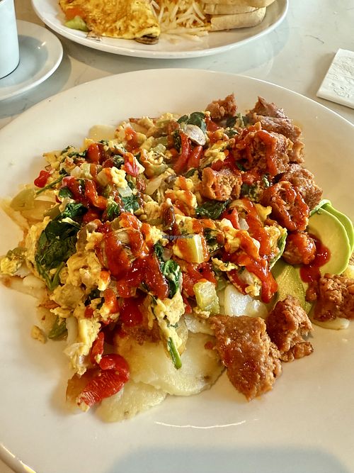 Spicy vegan bowl  at The Broken Yolk Cafe - Midway Dr in San Diego