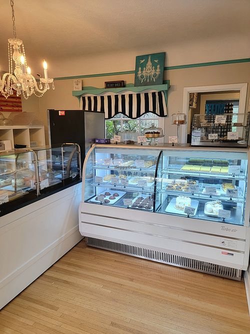 Interior at Chandelier Bakery in Vancouver