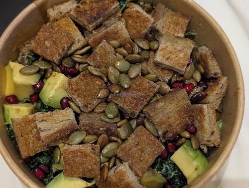 Pomegranate kale salad at Mana Café in Manama