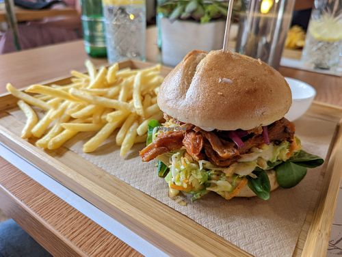 Oyster Mushroom Burger at Barakokula in Split