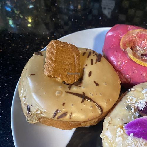 Vegan Coffee (Decaffeinated) Cookie Donut  at That Hausa Vegan in Richmond