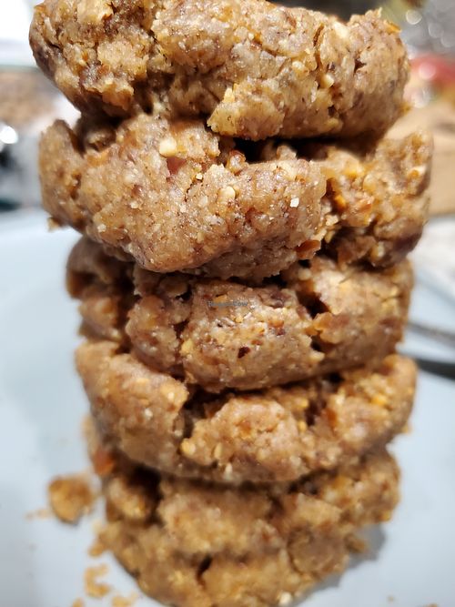 Raw vegan almond butter cookies. Gluten and processed sugar free. at Intuit Raw Foods in Lincoln